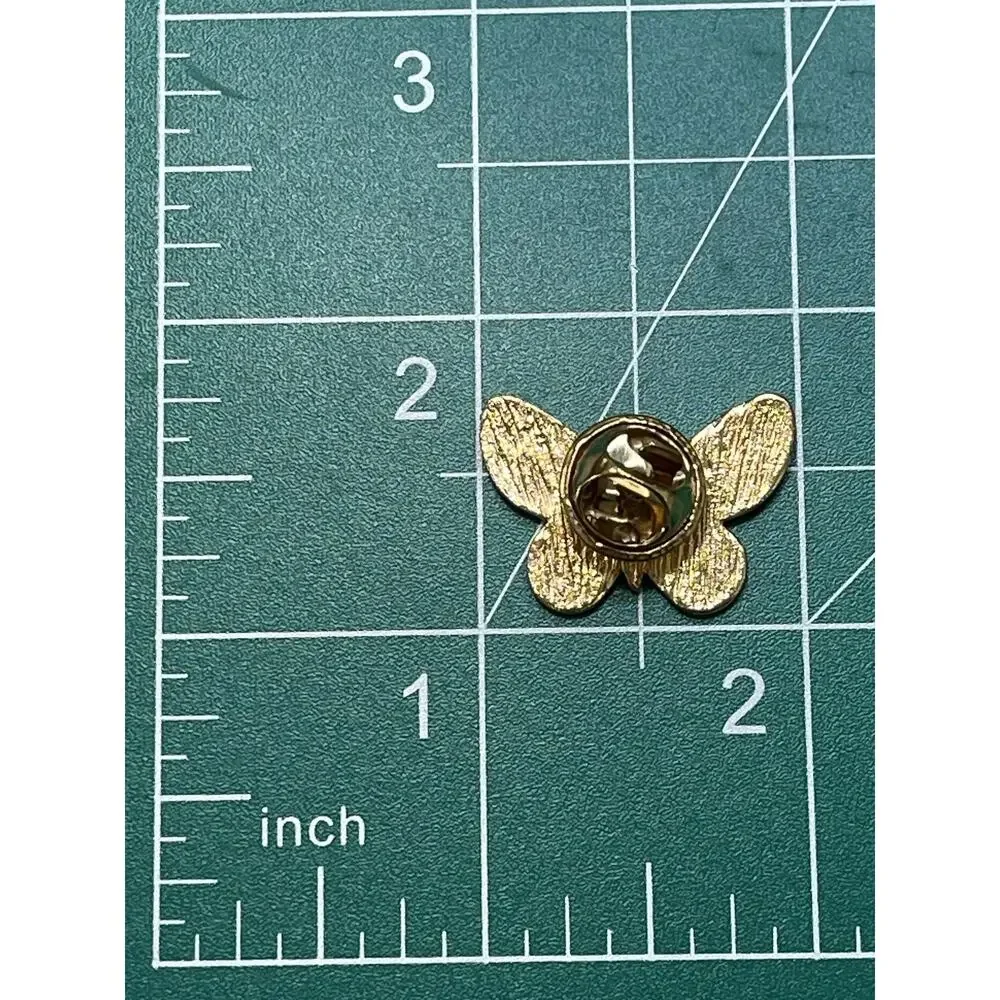 NWOT Blue Butterfly Brooch Lapel Pin Enamel Animals & Insects Summer Garden